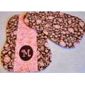 Pieced Quilted Monogram Burp Cloth In the Hoop
